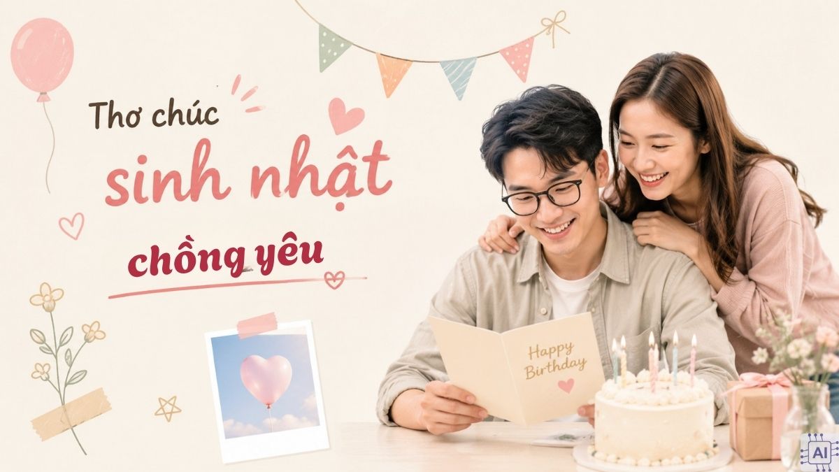 Thơ chúc sinh nhật chồng yêu