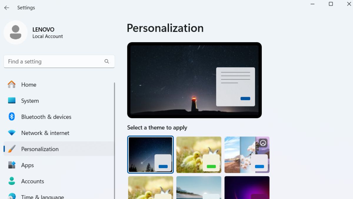 cách tạo theme Win 10 của riêng cá nhân - bước 1
