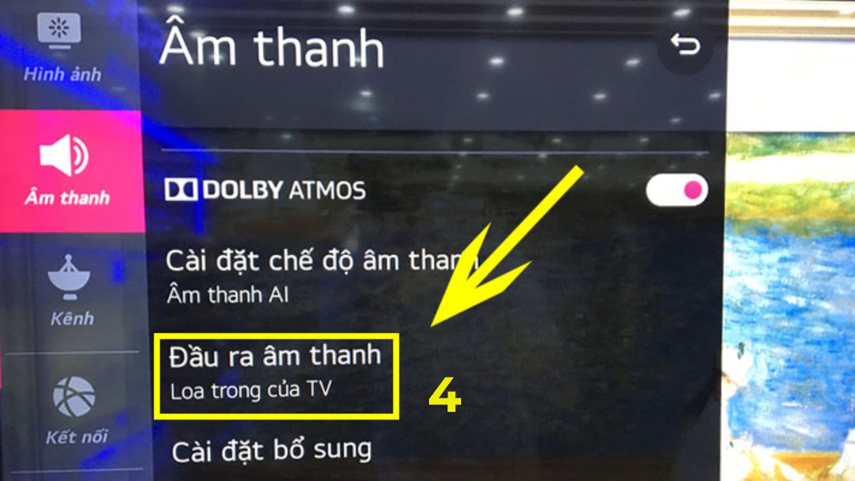 khắc phục tình trạng Tivi LG bị mất tiếng bằng kiểm tra và cài đặt lại âm thanh bước 4