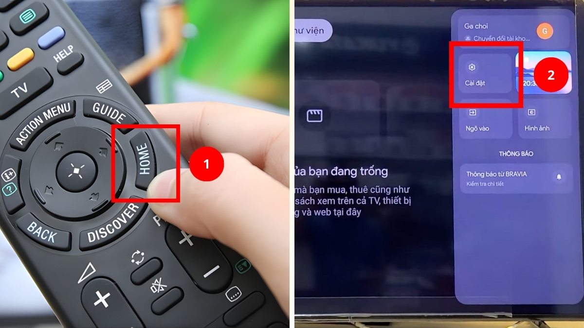khắc phục tivi Sony cập nhật phần mềm bị lỗi bằng khôi phục cài đặt gốc bước 1