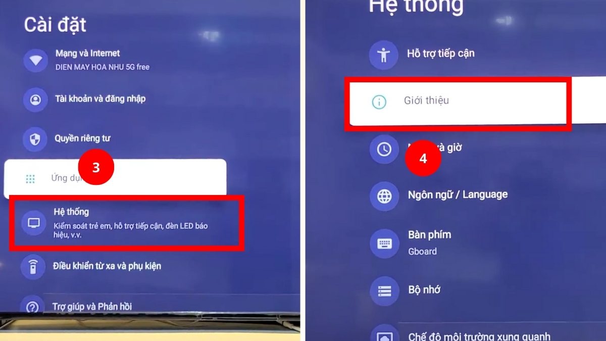 khắc phục tivi Sony cập nhật phần mềm bị lỗi bằng khôi phục cài đặt gốc bước 2
