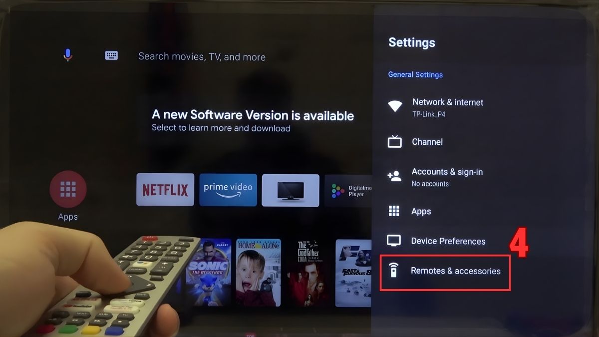 khắc phục tivi Sony không kết nối được Bluetooth bằng khởi động lại tivi bước 2