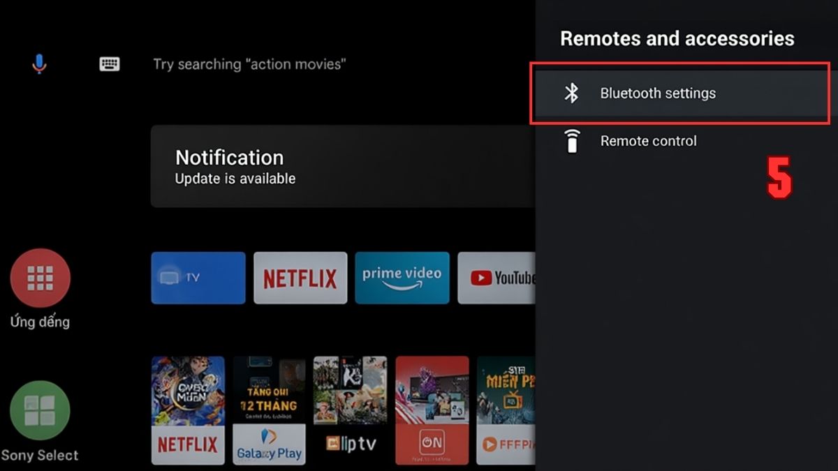 khắc phục tivi Sony không kết nối được Bluetooth bằng khởi động lại tivi bước 3