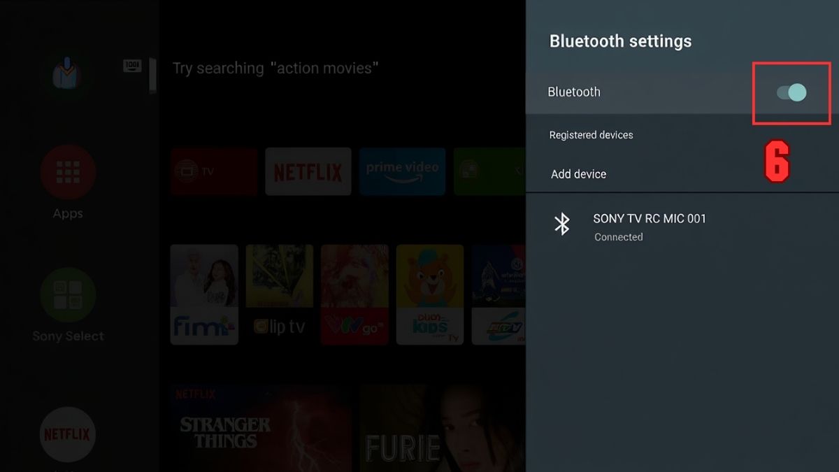 khắc phục tivi Sony không kết nối được Bluetooth bằng khởi động lại tivi bước 4