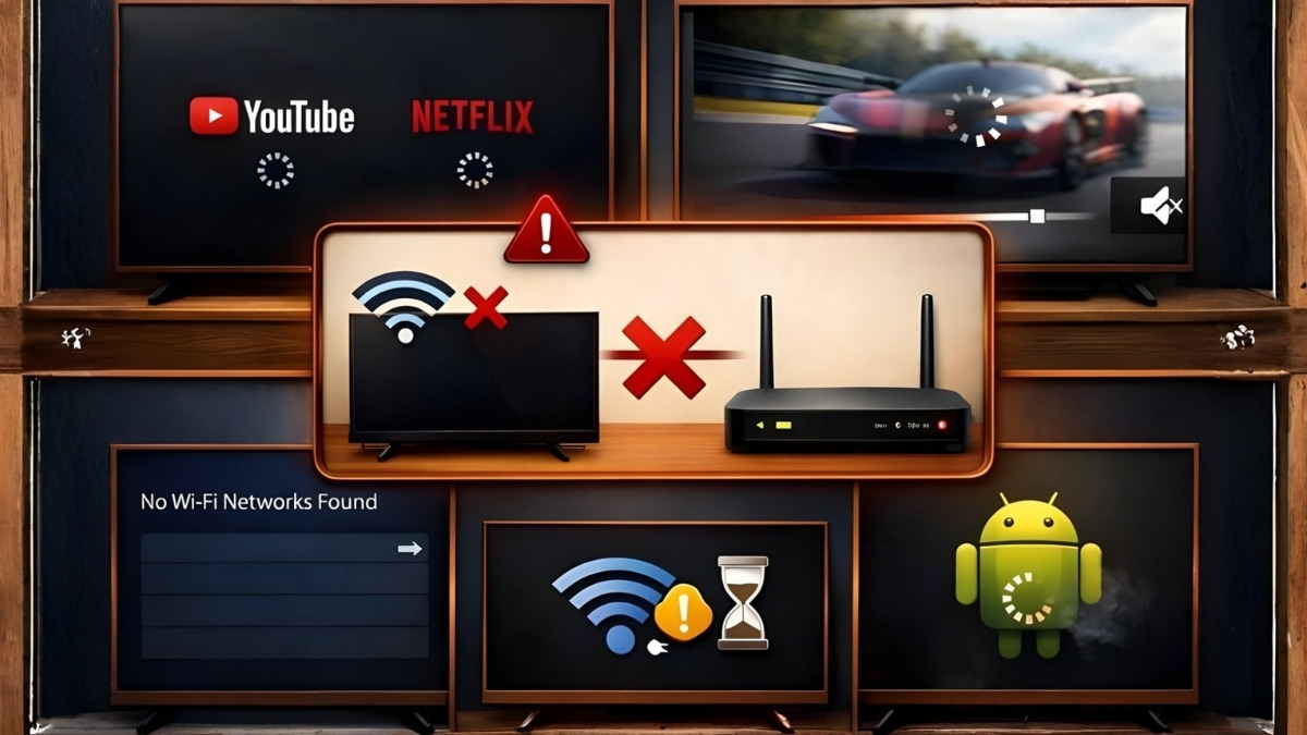 Dấu hiệu nhận biết tivi Sony không kết nối được WiFi