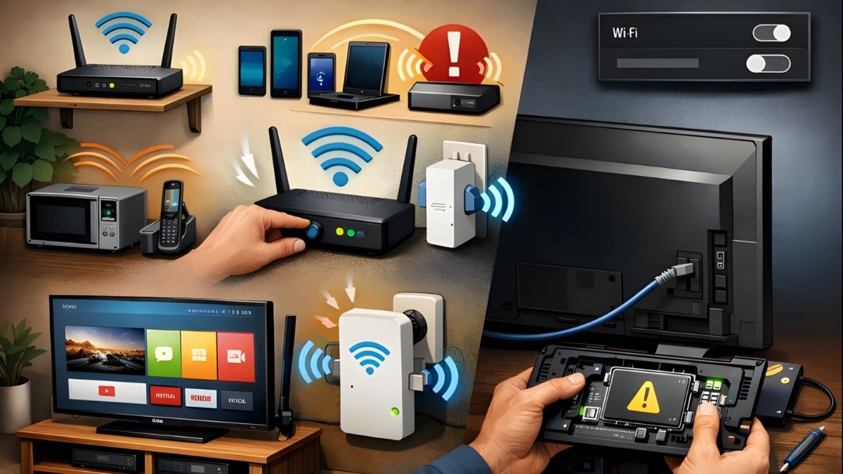 Mẹo giúp tivi Sony bắt WiFi ổn định hơn