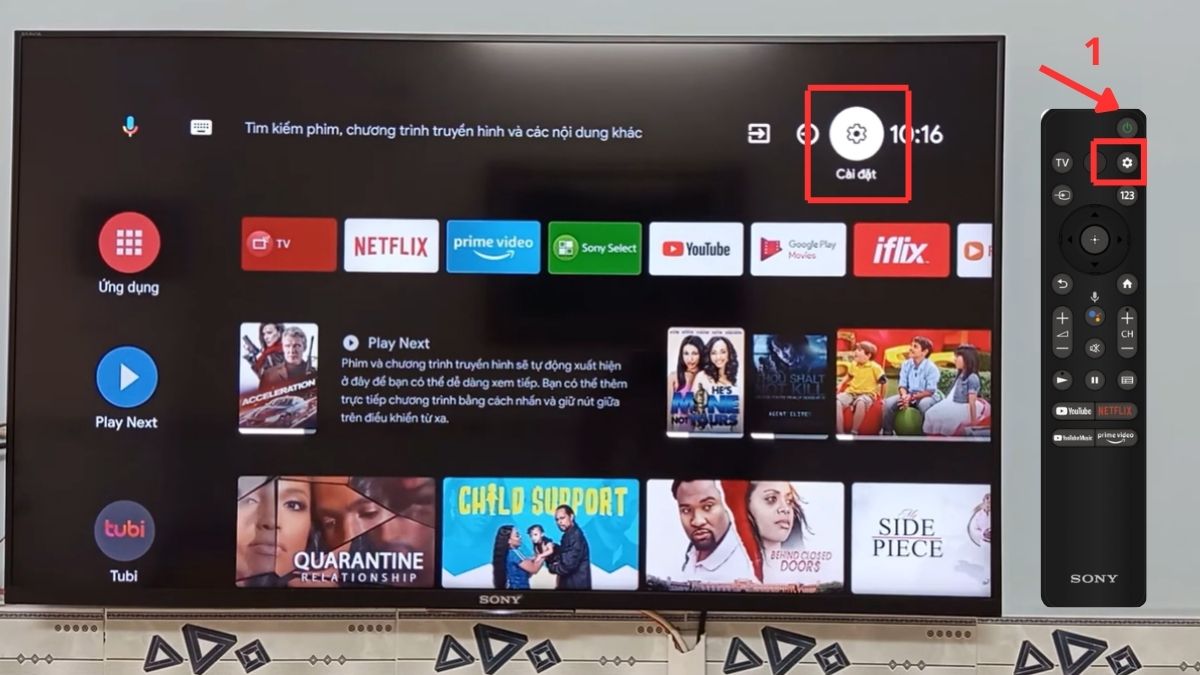 xử lý tivi Sony khi nháy đèn đỏ 2 nhịp bằng cập nhật phần mềm bước 1