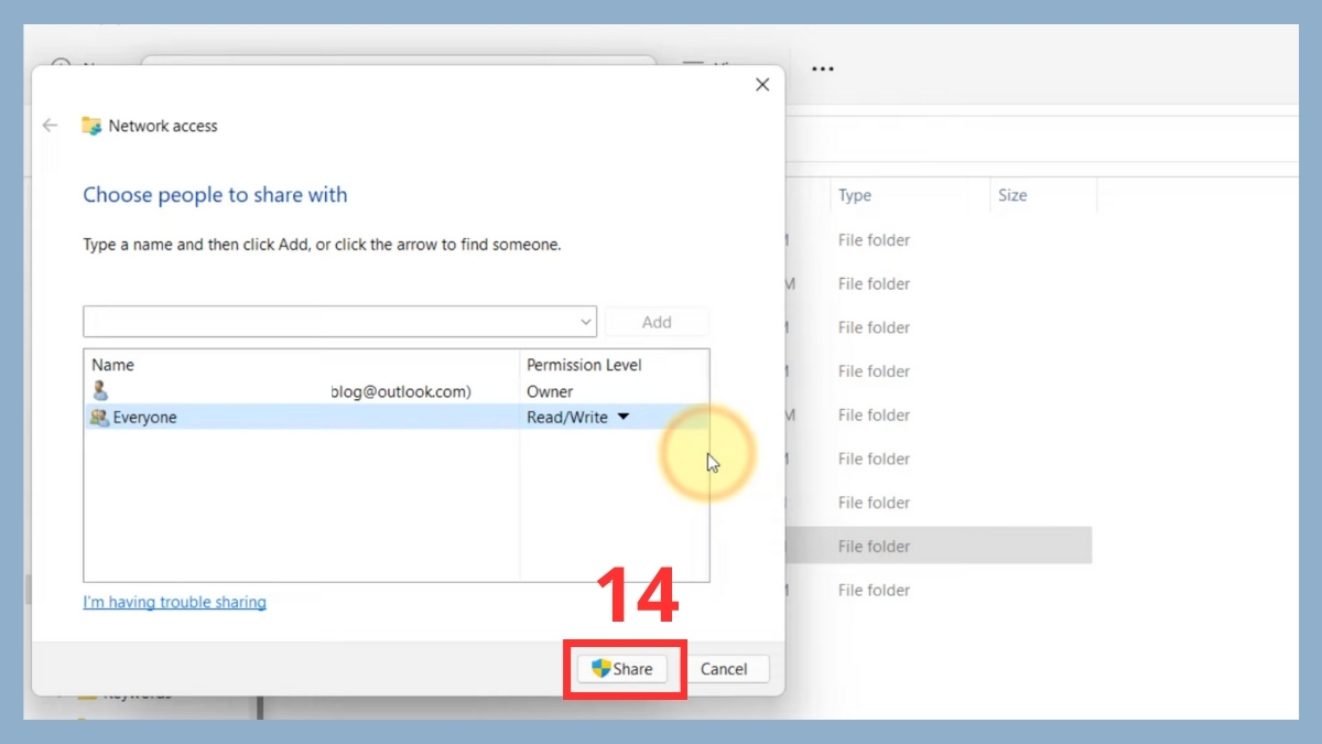 Cách truyền dữ liệu giữa 2 máy tính bằng WiFi đơn giản bước 3