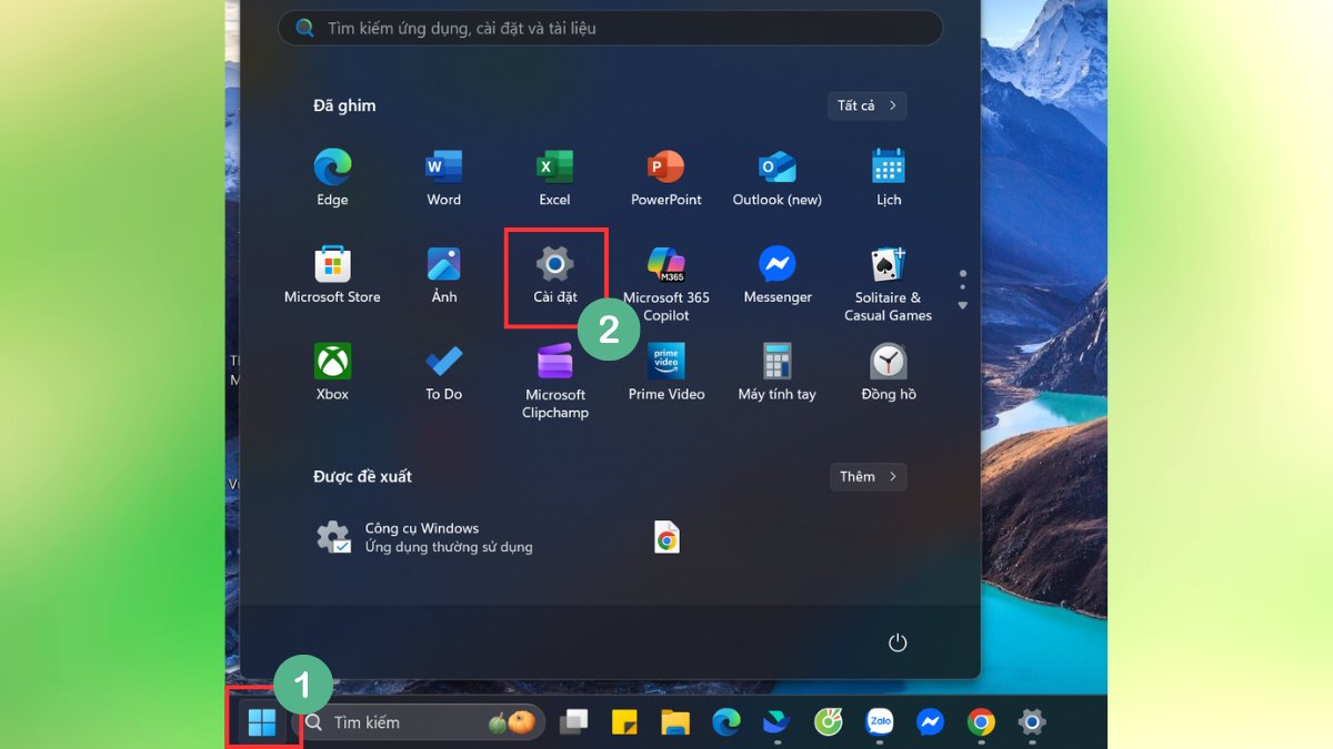 cách Cập nhật Windows bước 1