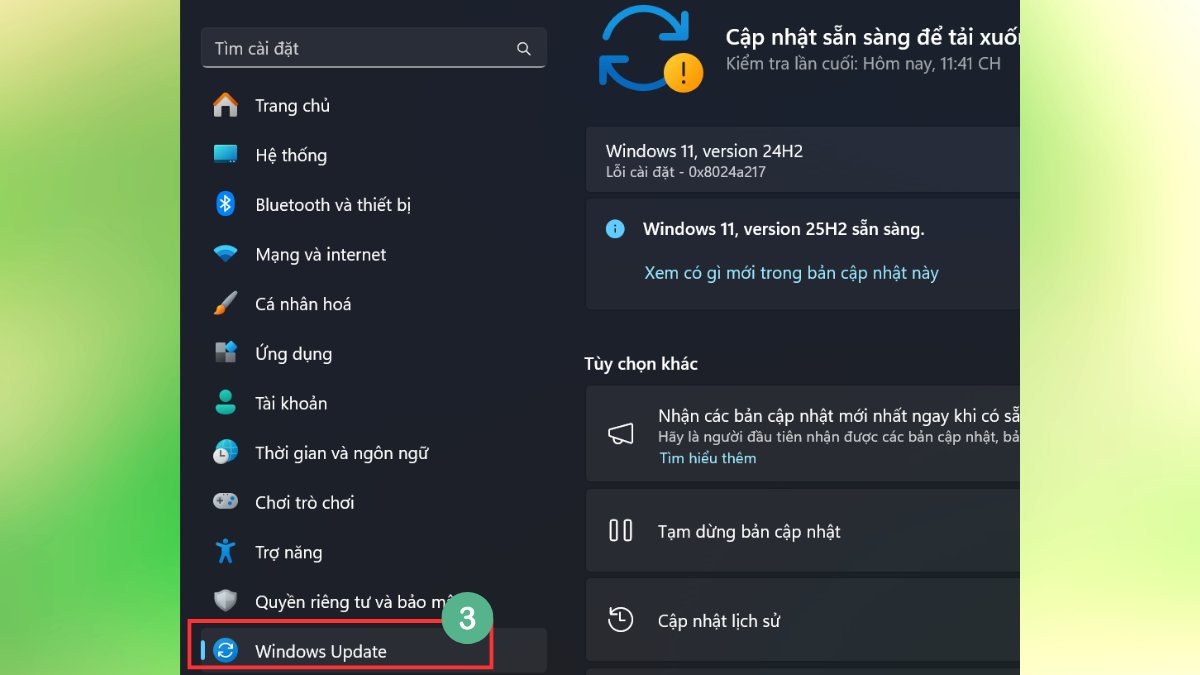 cách Cập nhật Windows bước 2