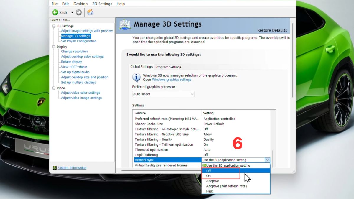 Hướng dẫn cách bật/tắt VSync dễ dàng bước 5