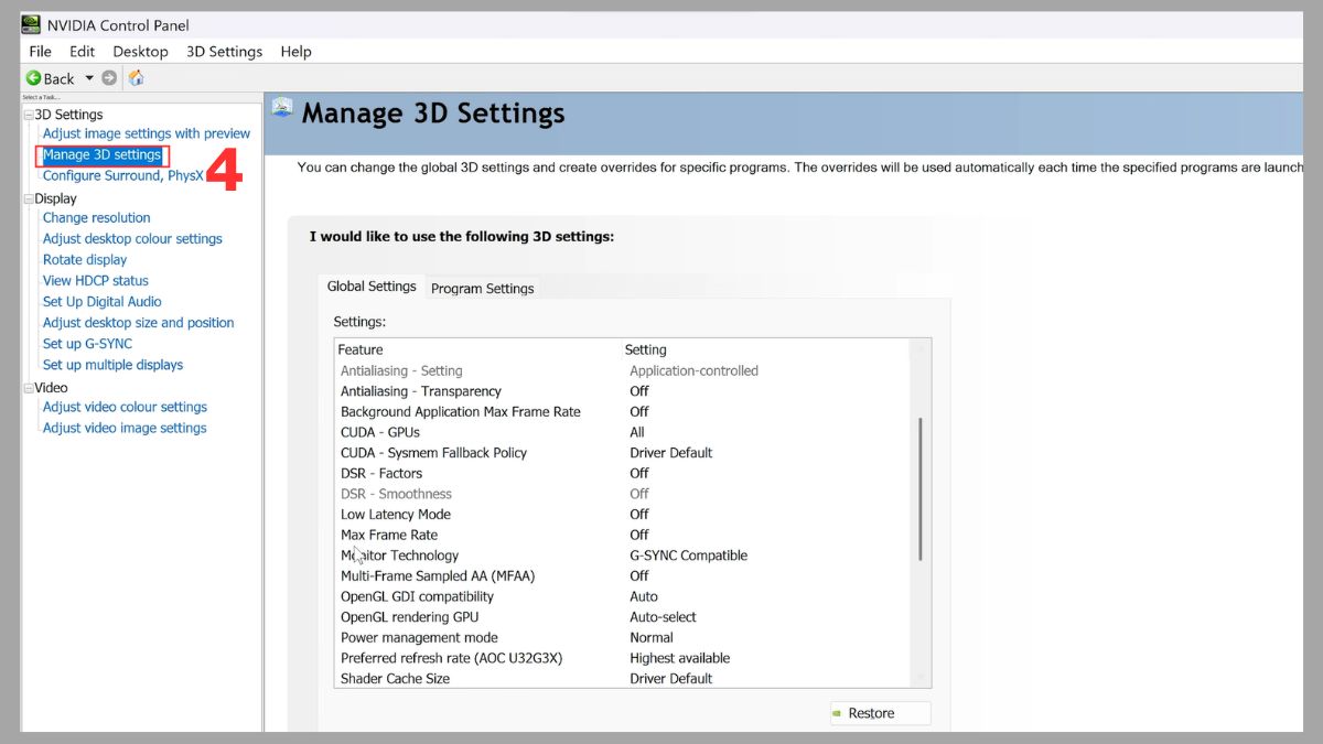 Hướng dẫn cách bật/tắt VSync dễ dàng bước 3