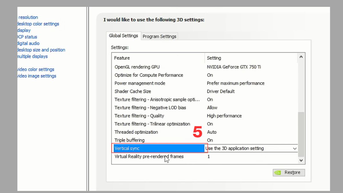 Hướng dẫn cách bật/tắt VSync dễ dàng bước 4