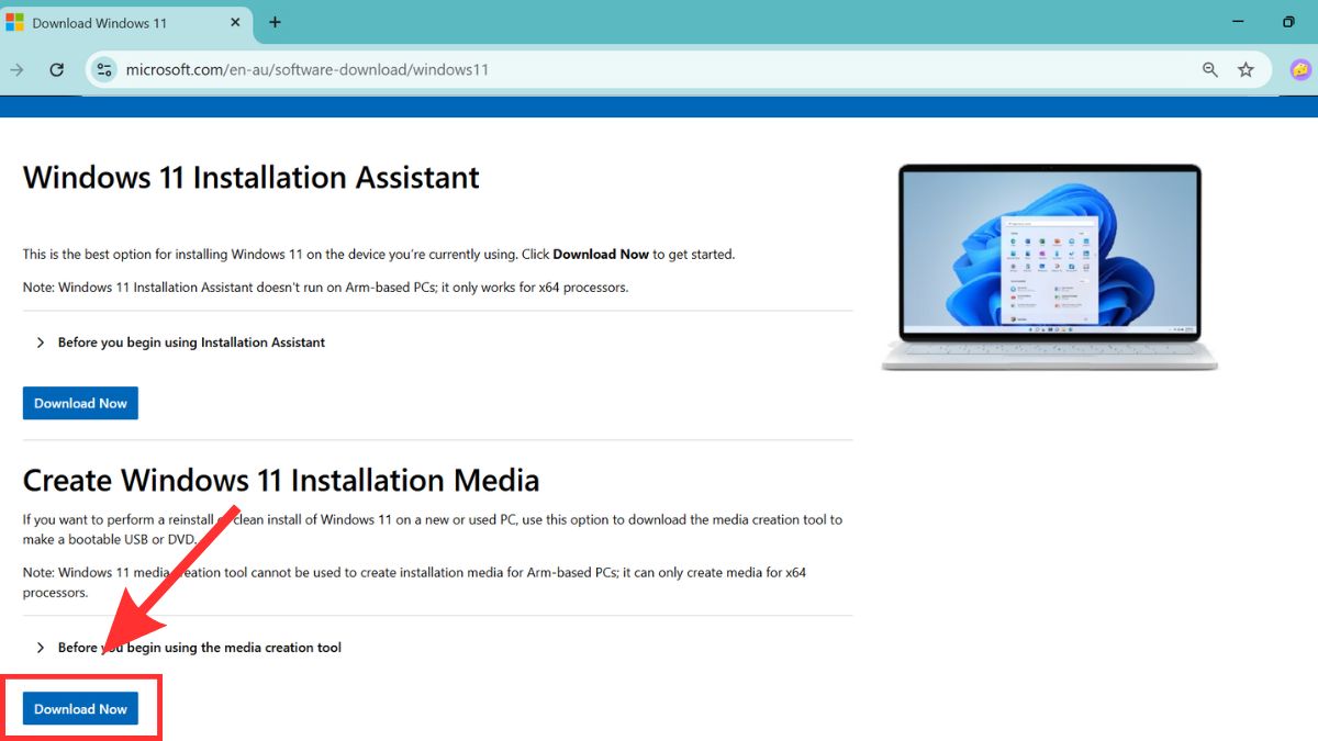 Hướng dẫn cách tải Windows 11 Media Creation Tool - bước 3