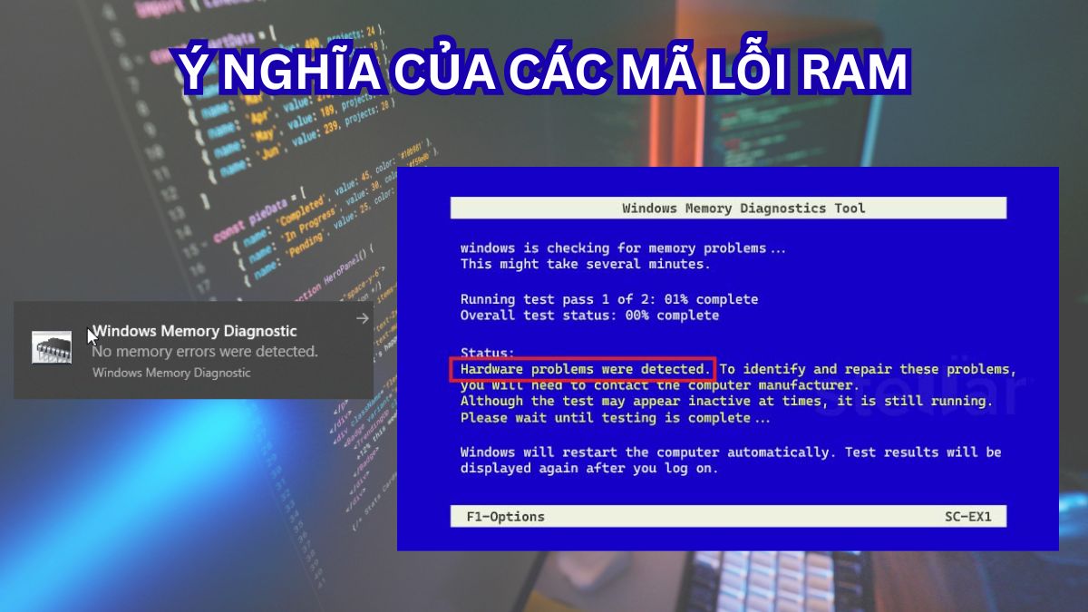 Ý nghĩa của các mã lỗi RAM