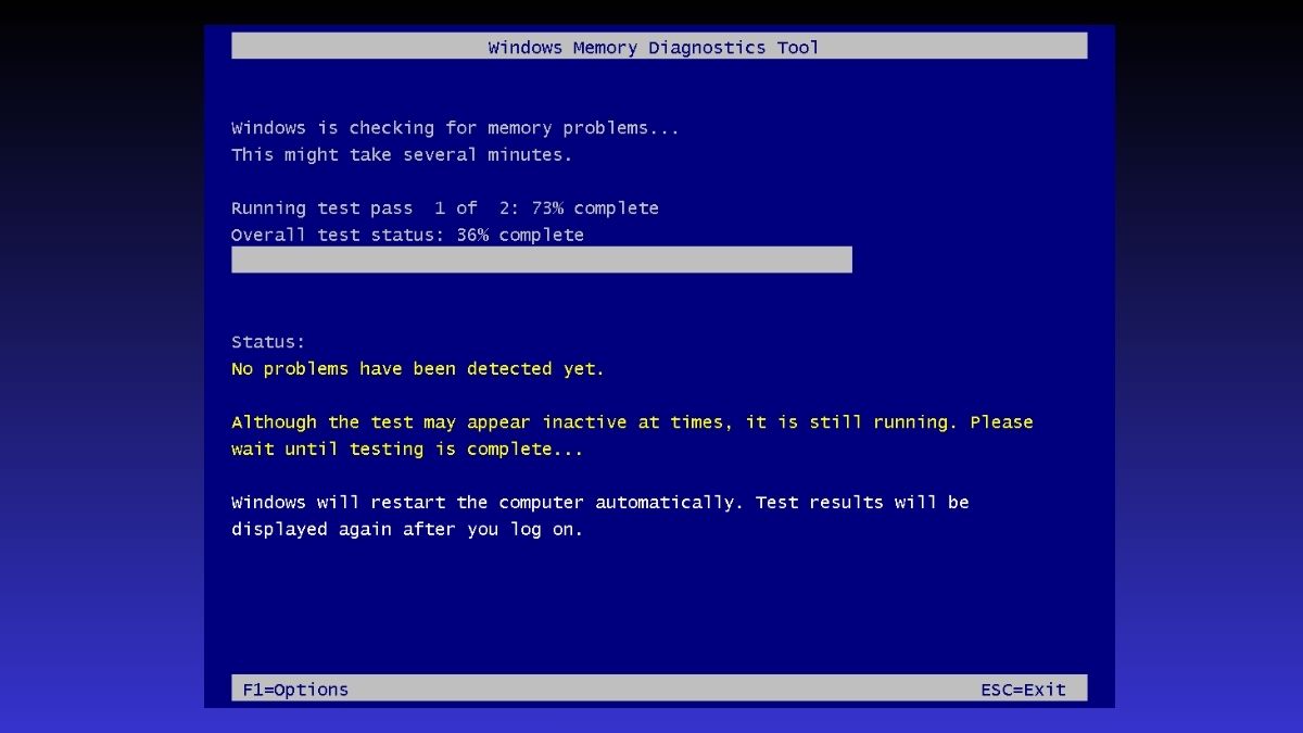 cách kiểm tra RAM bằng Windows Memory Diagnostic bằng câu lệnh bước 4