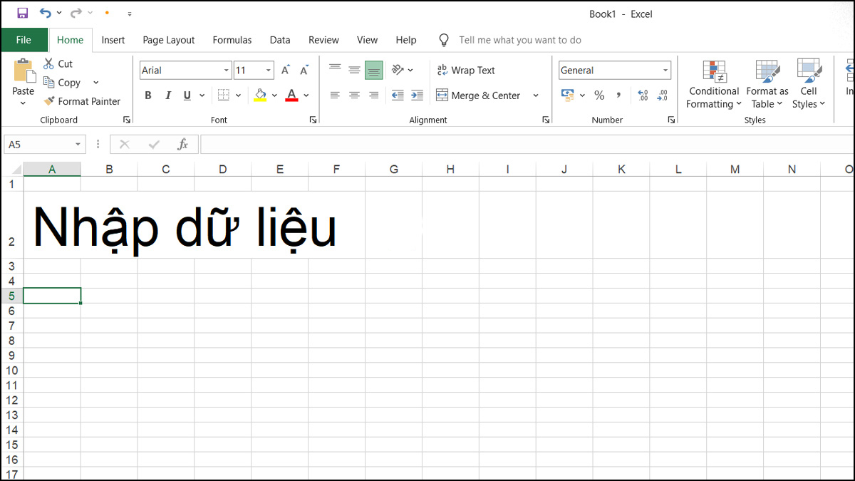 Cách tạo Workbook ban đầu - bước 3