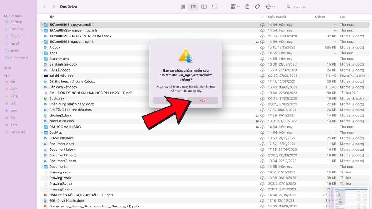 Xóa file trên OneDrive dành cho máy tính - bước 7