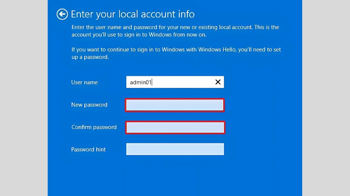 xóa mật khẩu máy tính win 11 bằng cách xóa mật khẩu tài khoản Microsoft - bước 3
