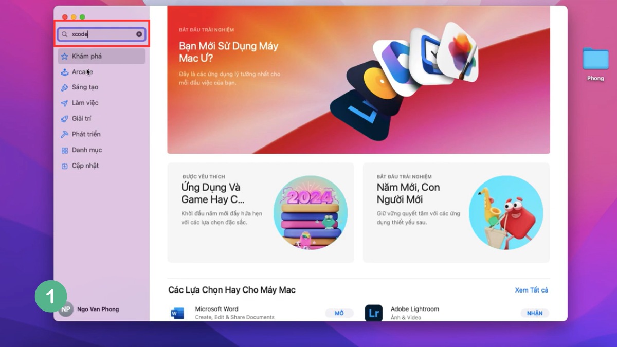 Hướng dẫn cài đặt Xcode chi tiết - bước 1
