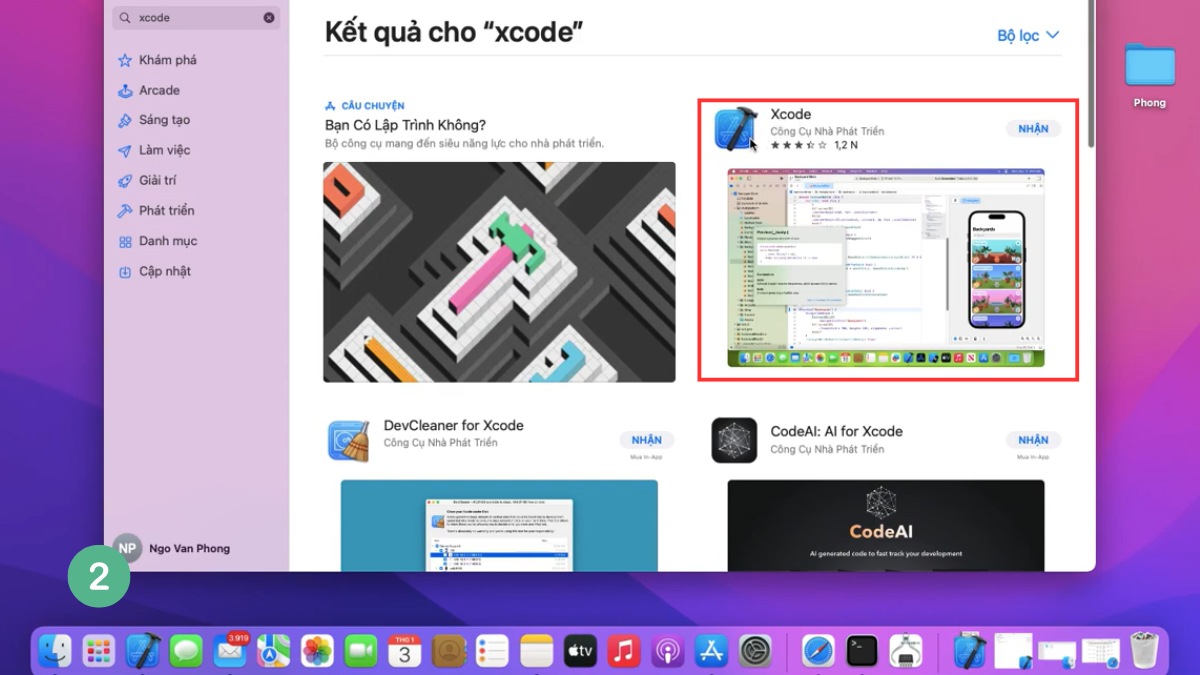 Hướng dẫn cài đặt Xcode chi tiết - bước 2