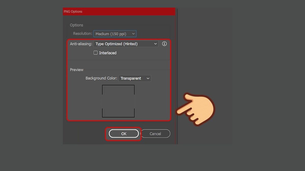 cách xuất file in ấn trong Illustrator dạng PNG - bước 5