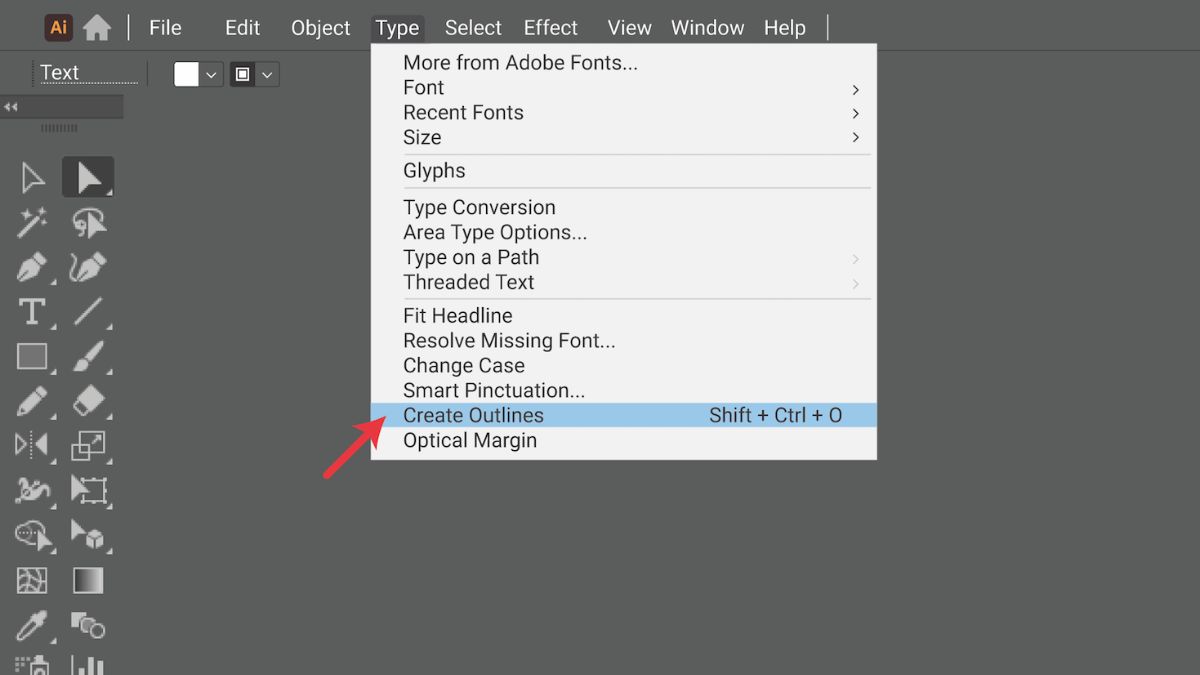 Các bước chuẩn bị trước khi xuất file in ấn - Chuyển đổi font chữ sang Outline (Convert to Outlines)