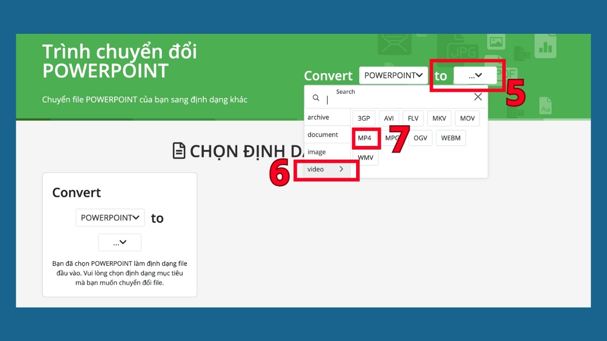 Sử dụng công cụ online bước 1+