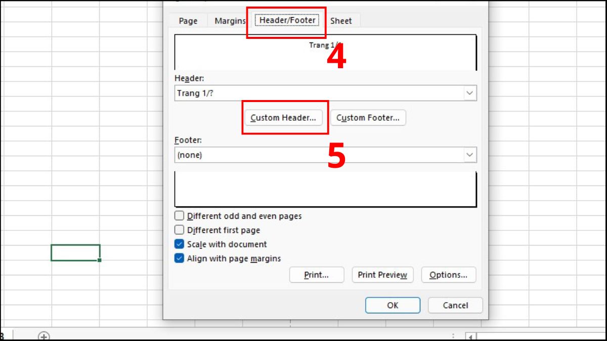 Cách xóa hoặc chỉnh sửa số trang trong Excel