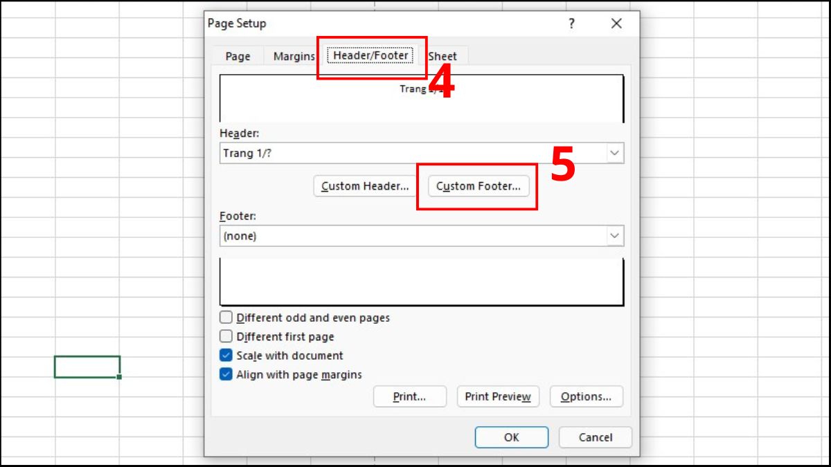 Số trang bị trùng nhau khi in nhiều sheet