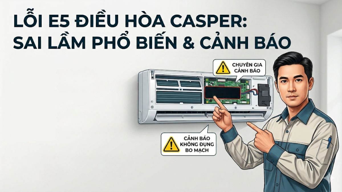 Chuyên gia cảnh báo những sai lầm thường gặp khi xử lý lỗi E5