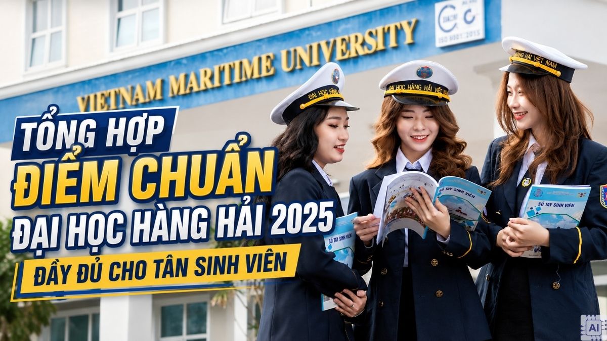 HHA - Điểm chuẩn trường Đại học Hàng Hải 2025 đầy đủ cho tân sinh viên