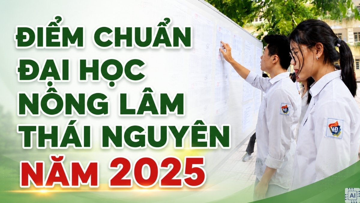 DTN - Điểm chuẩn Đại học Nông Lâm Thái Nguyên năm 2025