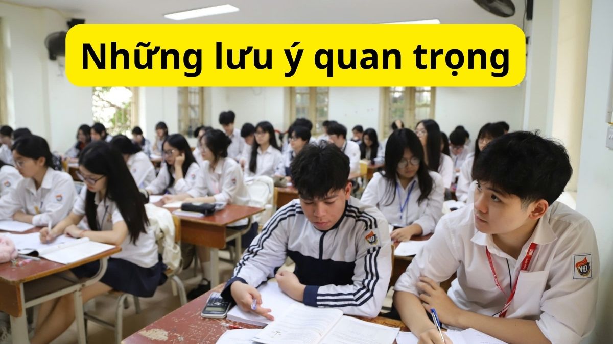 Các lưu ý dành cho thí sinh thi tốt nghiệp THPT năm 2026