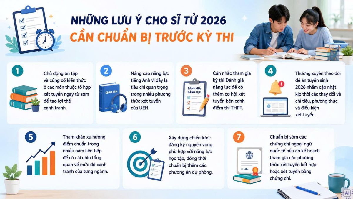 Những lưu ý cho sĩ tử 2026 cần chuẩn bị trước kỳ thi