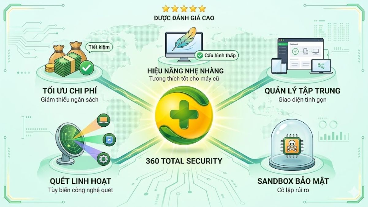 Ưu điểm của 360 Total Security