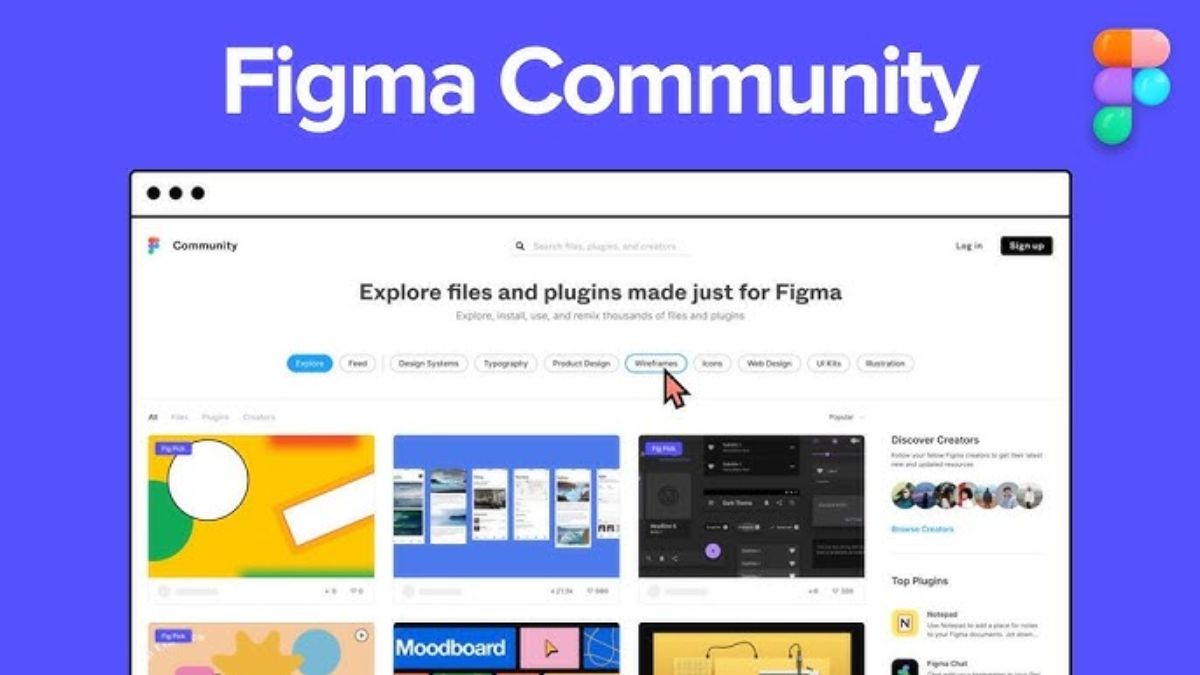 Có nhiều lựa chọn file mẫu ở Figma Community