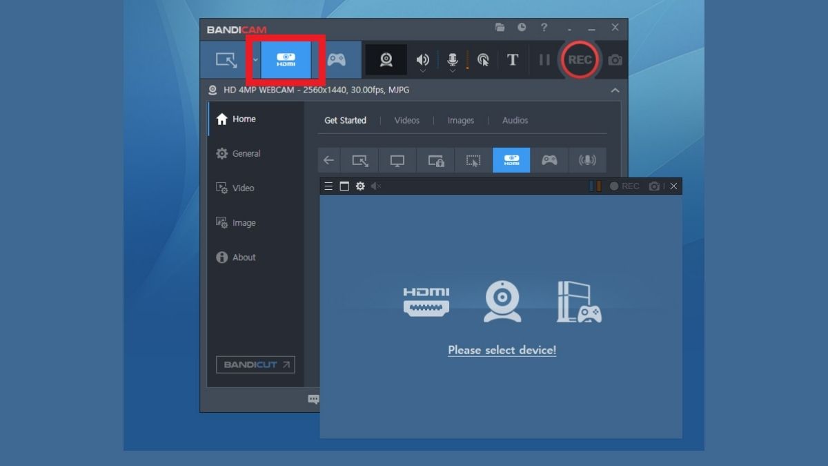 Device recording có khả năng ghi hình ổn định