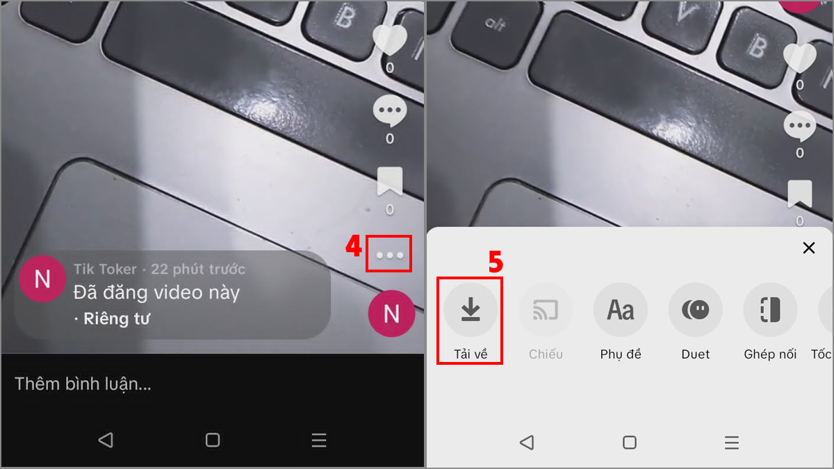 Xử lý file âm thanh trên ứng dụng TikTok