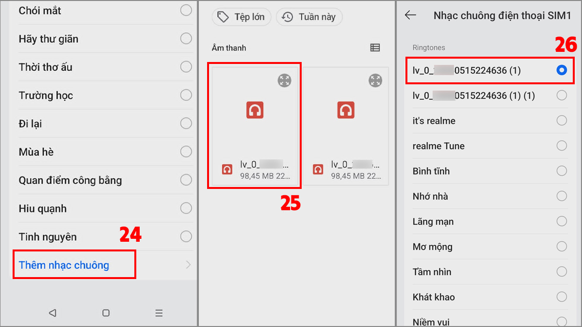 Tiến hành cài đặt nhạc chuông từ nhạc TikTok