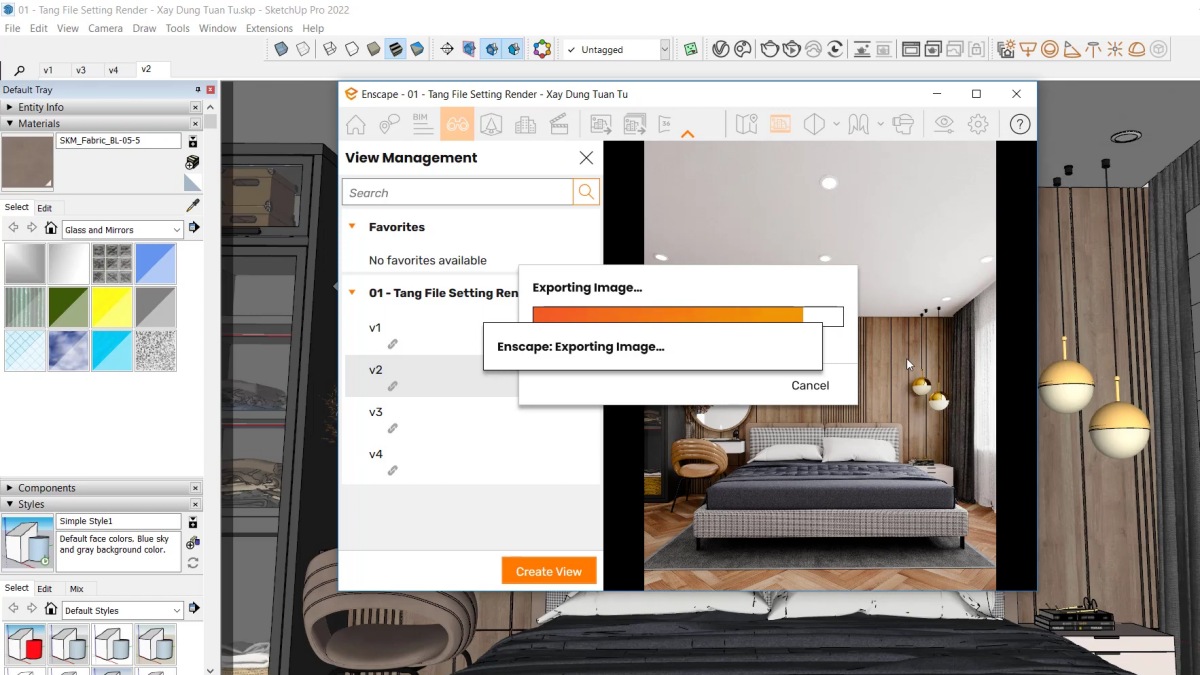 Hướng dẫn sử dụng phần mềm Enscape chi tiết