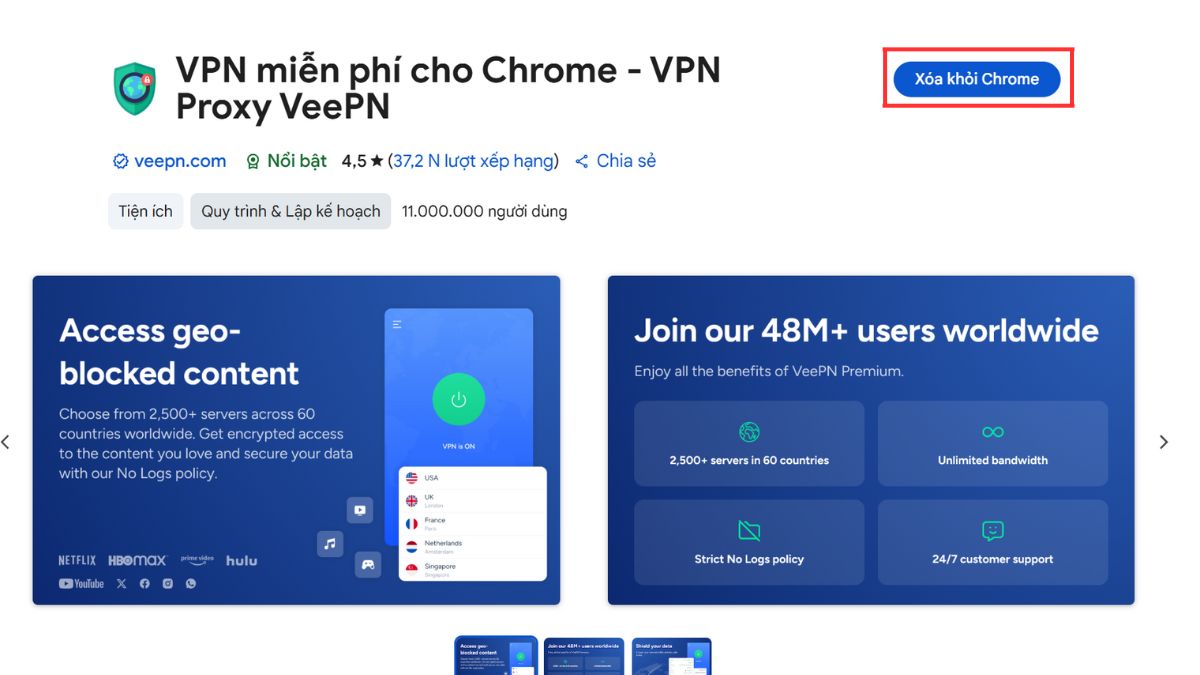 Dừng hoạt động tiện ích khi cần
