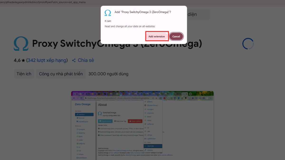 Hướng dẫn cài đặt và sử dụng Extensions Proxy