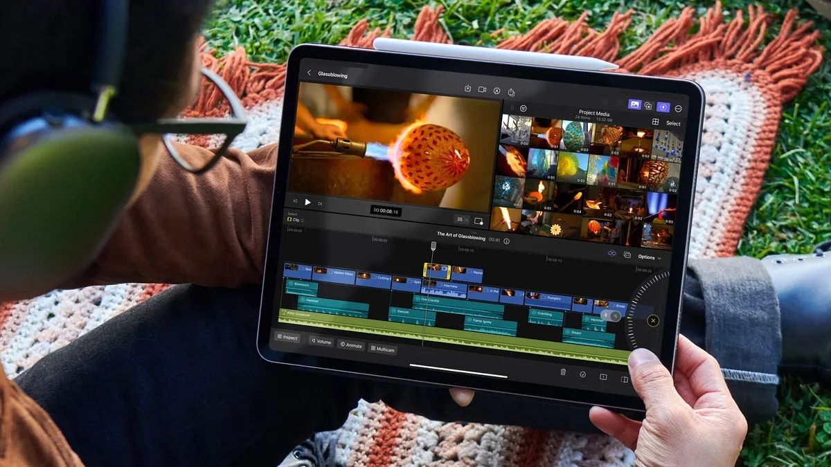 Thao tác đa chạm trên iPad