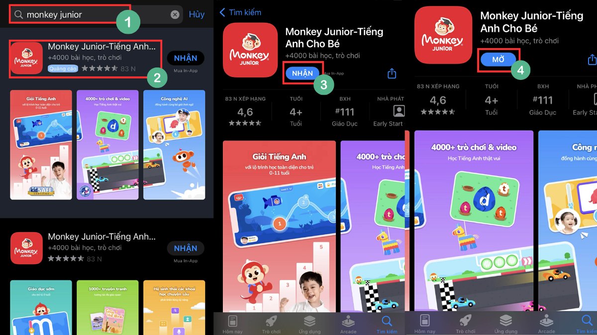 Hướng dẫn tải trên điện thoại iOS