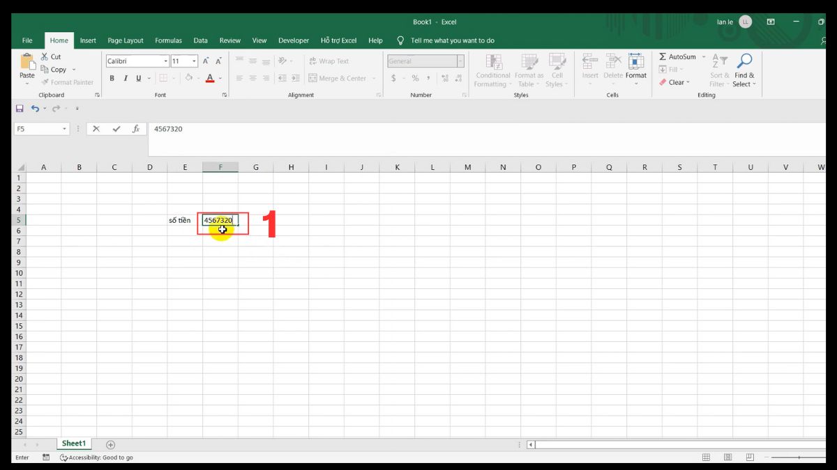 Cách sử dụng AccHelper đổi số thành chữ trong Excel