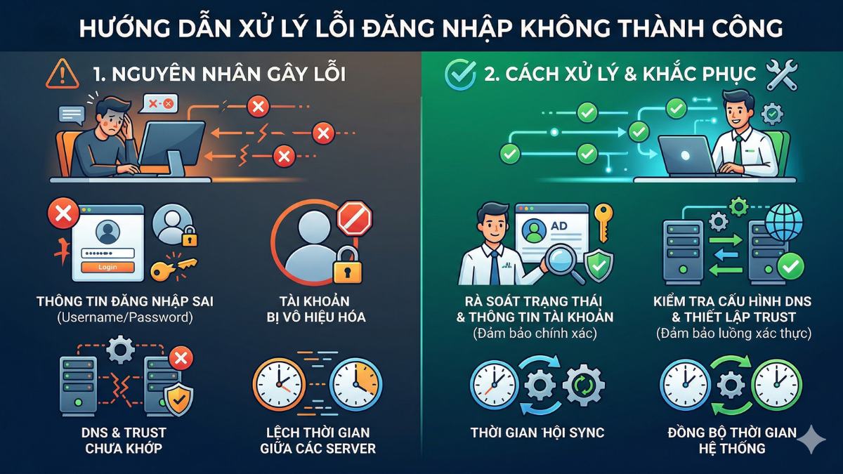 Lỗi đăng nhập không thành công