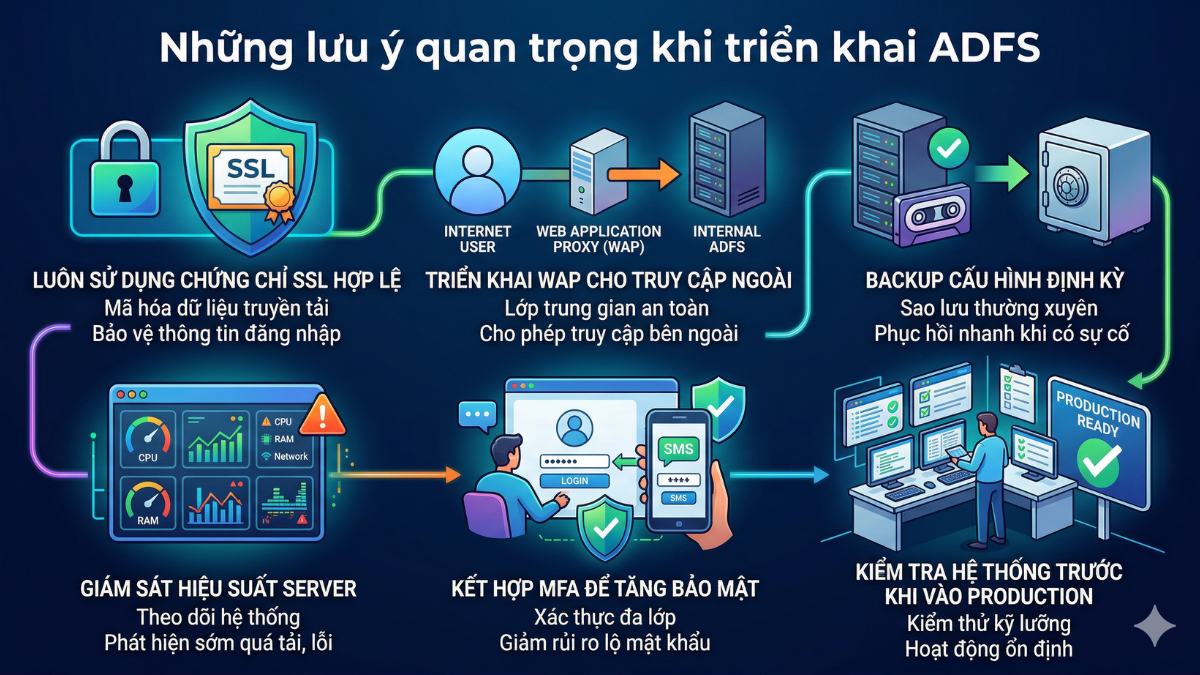 Những điểm cần chú ý khi triển khai ADFS