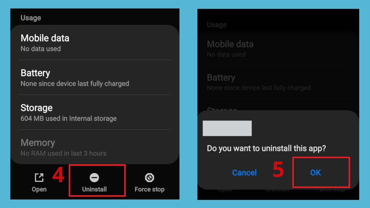Gỡ cài đặt ứng dụng đáng ngờ để loại bỏ Adware trên Android