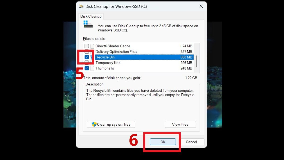 Xóa file tạm và dữ liệu rác để loại bỏ Adware trên Windows
